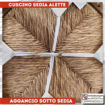 Cuscini per sedie Cecilia grigio alette