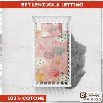 Lenzuola Lettino Neonato in Cotone VAR. 02