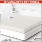 Lenzuolo sotto con angoli in Cotone Bianco