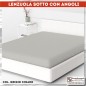 Lenzuolo sotto con angoli in Cotone Grigio chiaro