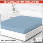 Lenzuolo sotto con angoli in Cotone Azzurro medio