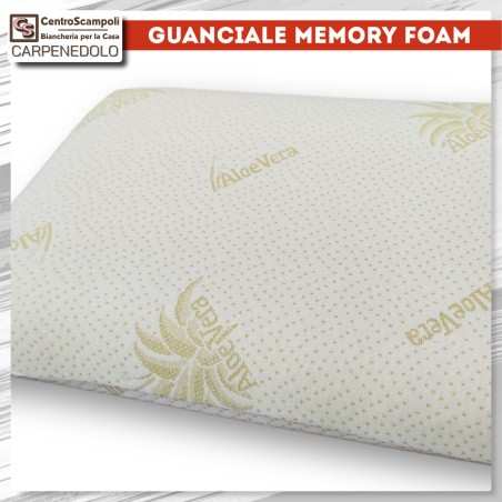 Guanciale cuscino Memory foam Aloe Vera