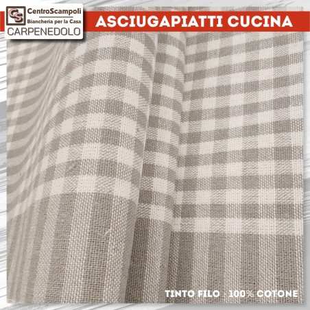 Set di 3 Strofinacci Premium - Canovacci per la Cucina | Grigio