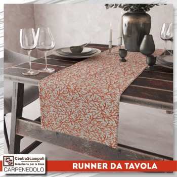 Runner per tavolo Corallo rosso