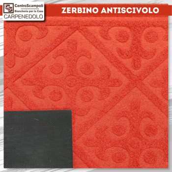 Zerbino antiscivolo welcome rosso