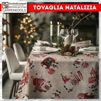 Tovaglia Natalizia Lurex 140x300 - Var. 02