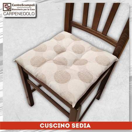 Cuscini per sedie Cecilia Beige laccetti