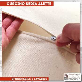 Cuscini per sedie alette Ricciolo Grigio