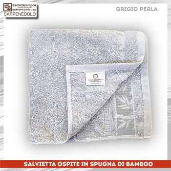 Asciugamano Ospite Bamboo Col. Grigio