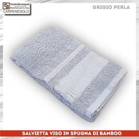 Asciugamano Viso Bamboo Col. Grigio