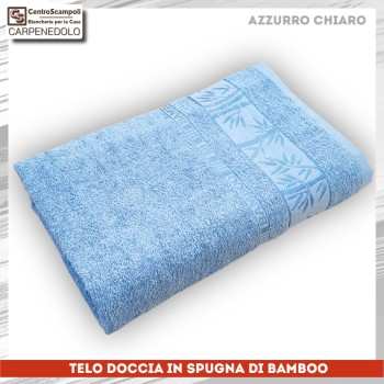 Telo Doccia Bamboo Col. Azzurro